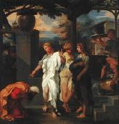 Abraham and three angels, Sebastien Bourdon